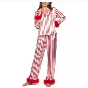 Linea Donatella Red and White Striped Pajamas